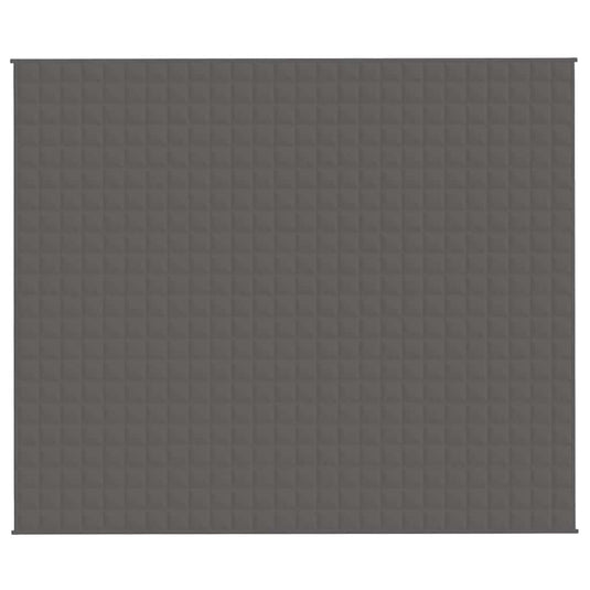 Vidaxl verzwaringsdeken 220x260 cm 11 kg stof grijs
