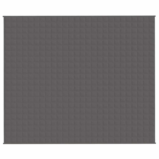 Vidaxl verzwaringsdeken 220x260 cm 15 kg stof grijs