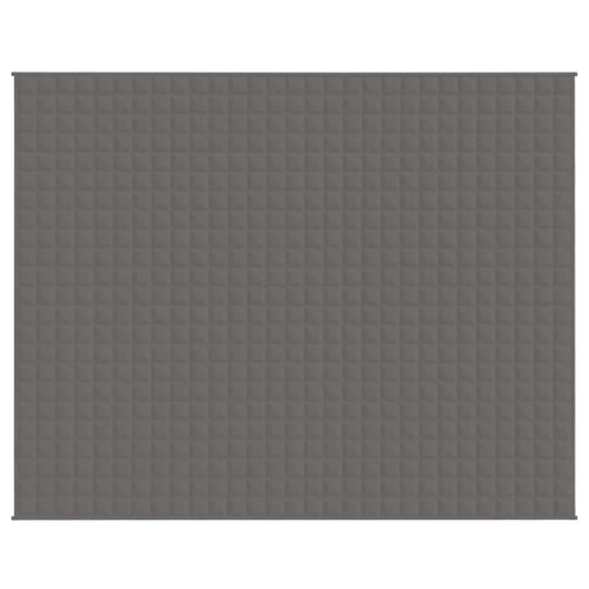 Vidaxl verzwaringsdeken 235x290 cm 15 kg stof grijs
