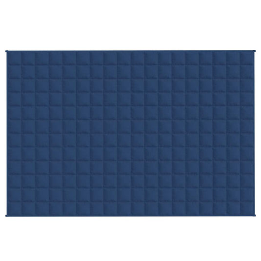 Vidaxl verzwaringsdeken 120x180 cm 9 kg stof blauw
