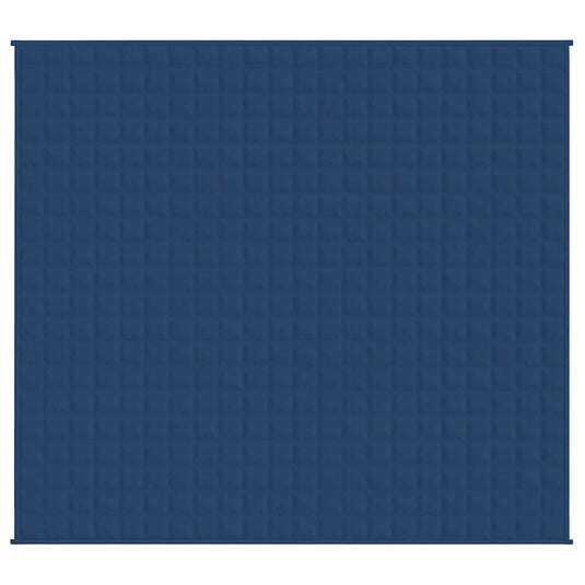 Vidaxl verzwaringsdeken 220x235 cm 11 kg stof blauw