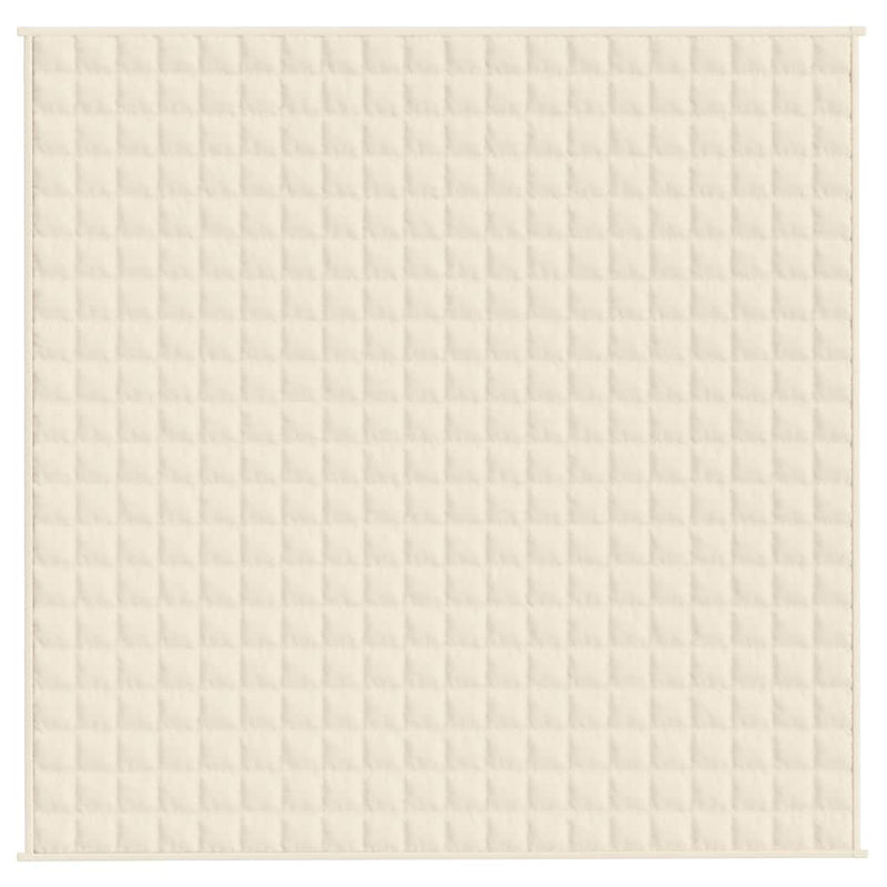 Load image into Gallery viewer, Vidaxl verzwaringsdeken 200x200 cm 9 kg stof lichtcrèmekleurig
