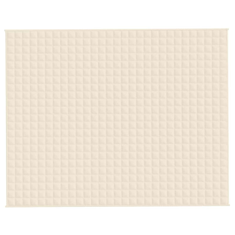 Load image into Gallery viewer, Vidaxl verzwaringsdeken 235x290 cm 11 kg stof lichtcrèmekleurig
