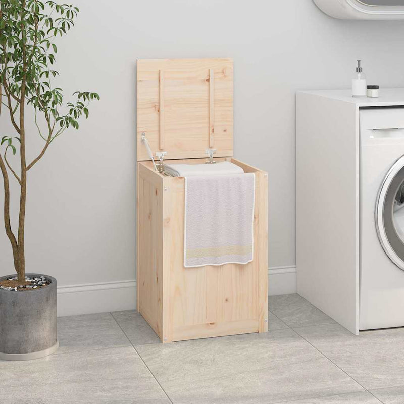 Load image into Gallery viewer, Vidaxl wasmand 44x44x66 cm massief grenenhout
