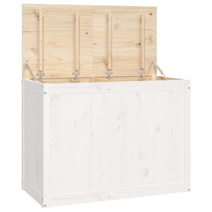 Vidaxl wasmand 88,5x44x66 cm massief grenenhout wit