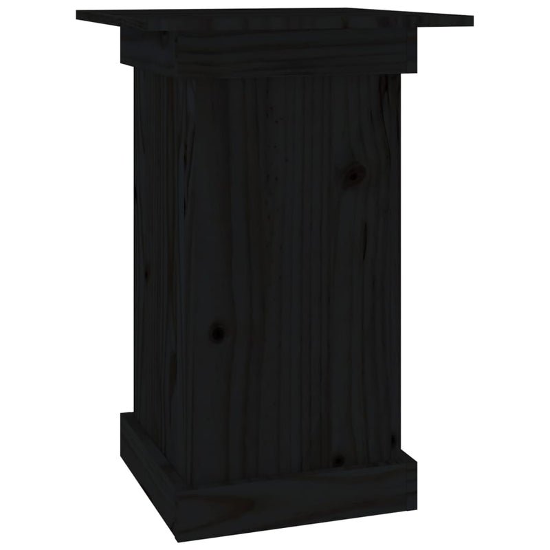 Load image into Gallery viewer, VidaXL Bloemenstandaard 40x40x60 cm massief grenenhout zwart
