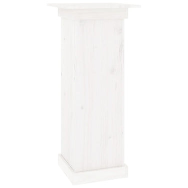 Vidaxl bloemenstandaard 40x40x90 cm massief grenenhout wit
