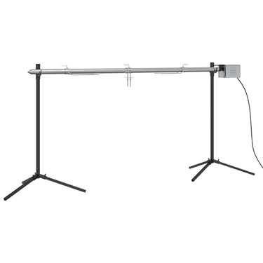 Vidaxl automatische barbecue met motor 150x46,5x82,5 cm roestvrijstaal