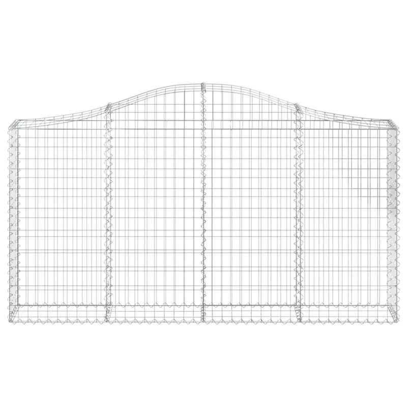 Load image into Gallery viewer, Vidaxl schanskorf gewelfd 200x30x100 120 cm gegalvaniseerd ijzer
