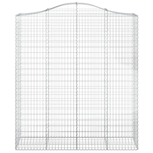 VidaXL Schanskorf gewelfd 200x50x220 240 cm gegalvaniseerd ijzer