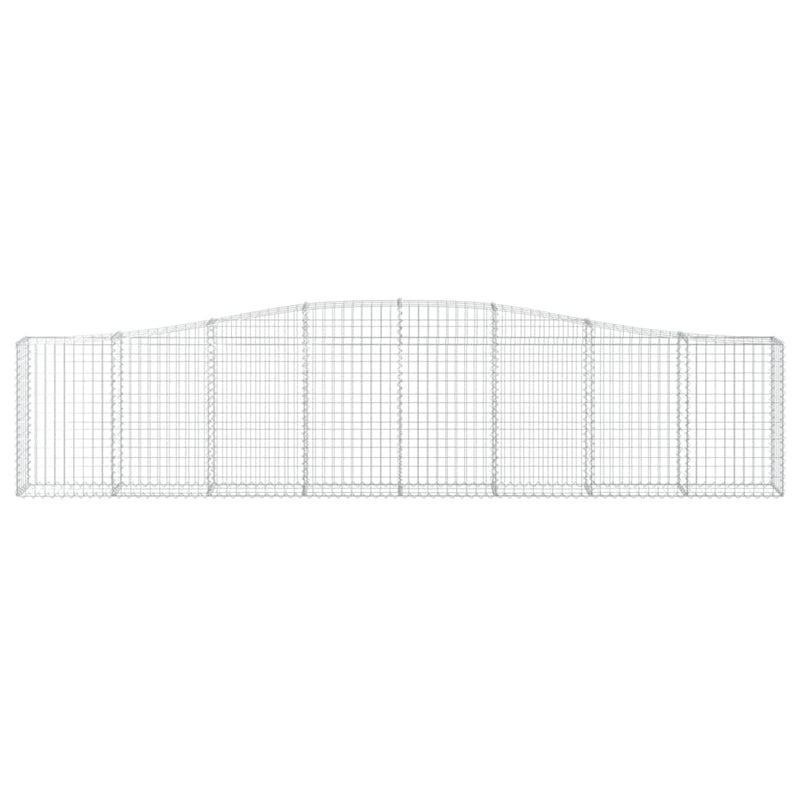 Load image into Gallery viewer, VidaXL Schanskorf gewelfd 400x30x80 100 cm gegalvaniseerd ijzer
