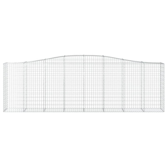 VidaXL Schanskorf gewelfd 400x50x120 140 cm gegalvaniseerd ijzer