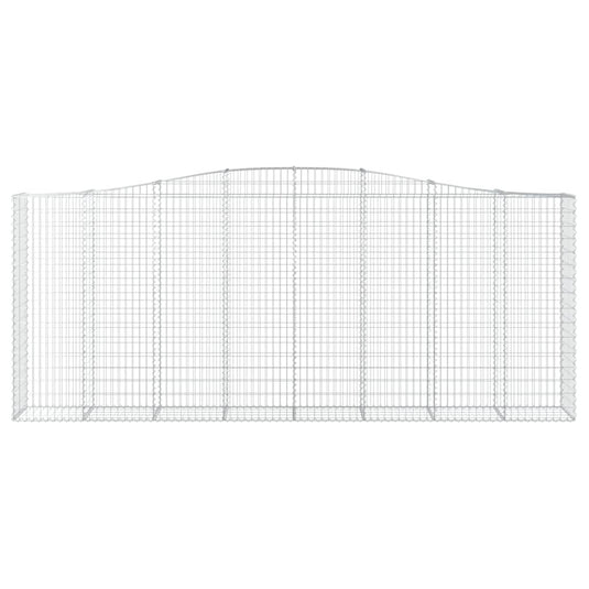 VidaXL Schanskorf gewelfd 400x50x160 180 cm gegalvaniseerd ijzer