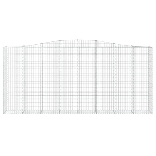 VidaXL Schanskorf gewelfd 400x50x180 200 cm gegalvaniseerd ijzer