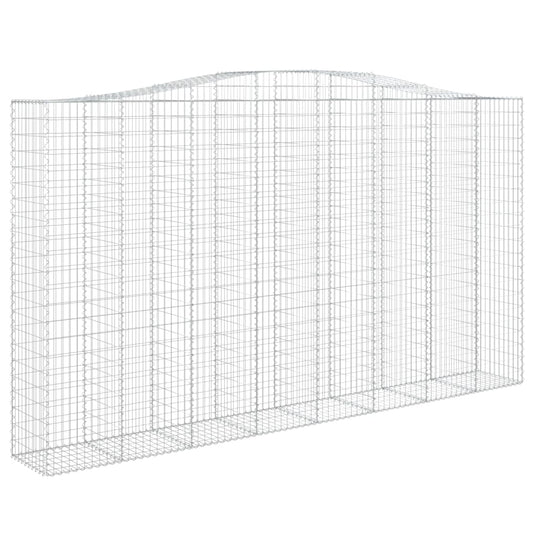 VidaXL Schanskorf gewelfd 400x50x220 240 cm gegalvaniseerd ijzer