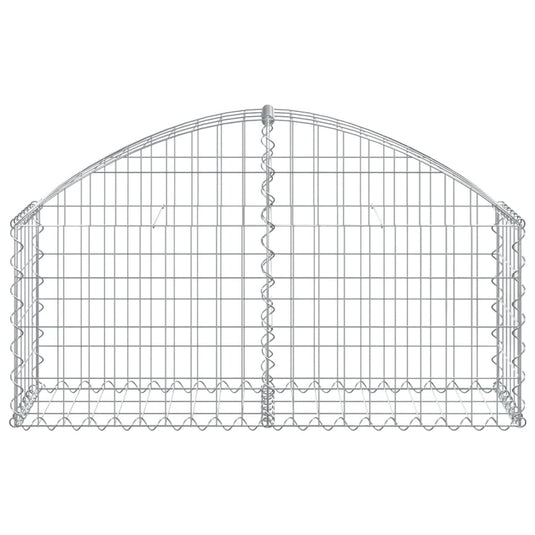 Vidaxl schanskorf gewelfd 100x30x40 60 cm gegalvaniseerd ijzer