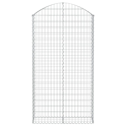 Vidaxl schanskorf gewelfd 100x30x180 200 cm gegalvaniseerd ijzer