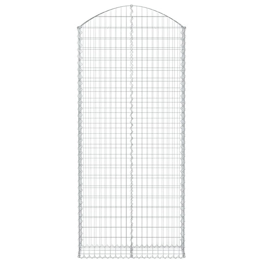 Vidaxl schanskorf gewelfd 100x30x220 240 cm gegalvaniseerd ijzer