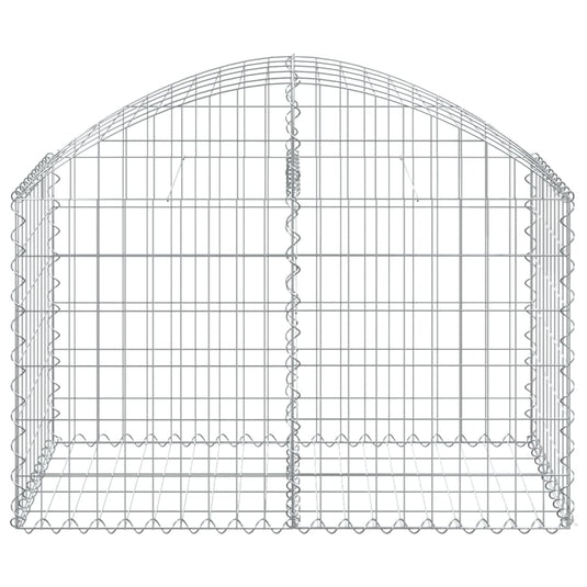 Vidaxl schanskorf gewelfd 100x50x60 80 cm gegalvaniseerd ijzer