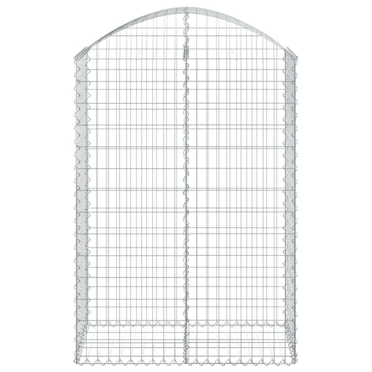 Vidaxl schanskorf gewelfd 100x50x140 160 cm gegalvaniseerd ijzer