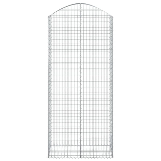Vidaxl schanskorf gewelfd 100x50x220 240 cm gegalvaniseerd ijzer