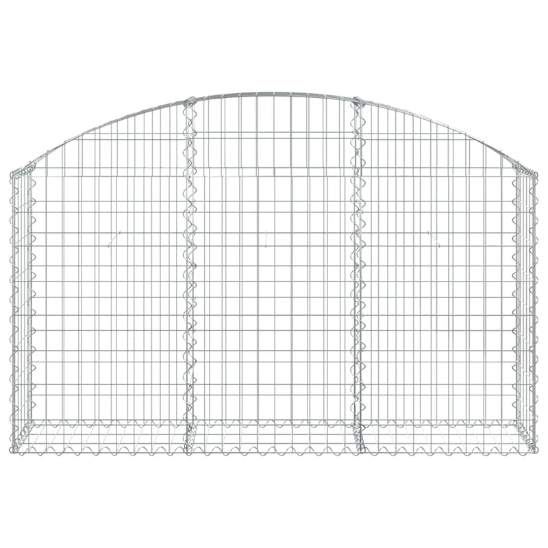Load image into Gallery viewer, Vidaxl schanskorf gewelfd 150x30x80 100 cm gegalvaniseerd ijzer
