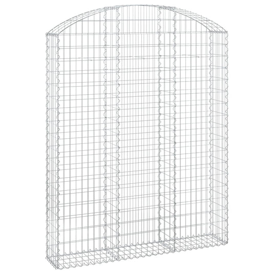 Vidaxl schanskorf gewelfd 150x30x180 200 cm gegalvaniseerd ijzer