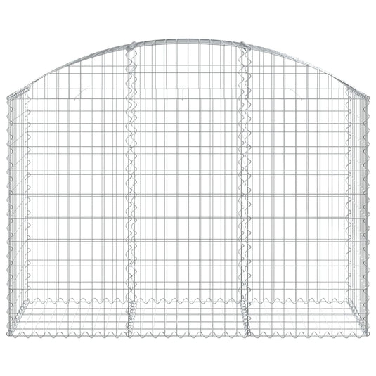Vidaxl schanskorf gewelfd 150x50x100 120 cm gegalvaniseerd ijzer