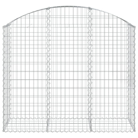 Vidaxl schanskorf gewelfd 150x50x120 140 cm gegalvaniseerd ijzer