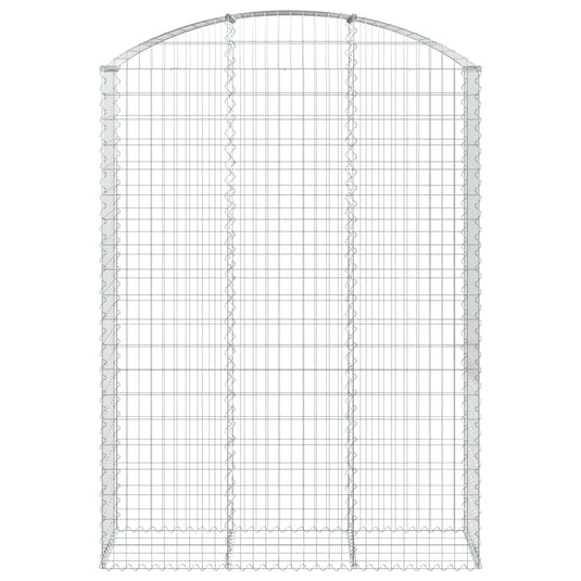 VidaXL Schanskorf gewelfd 150x50x200 220 cm gegalvaniseerd ijzer