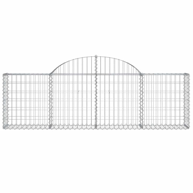 Load image into Gallery viewer, Vidaxl schanskorf gewelfd 200x30x60 80 cm gegalvaniseerd ijzer

