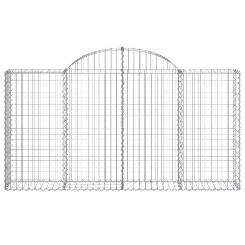 Load image into Gallery viewer, Vidaxl schanskorf gewelfd 200x30x100 120 cm gegalvaniseerd ijzer
