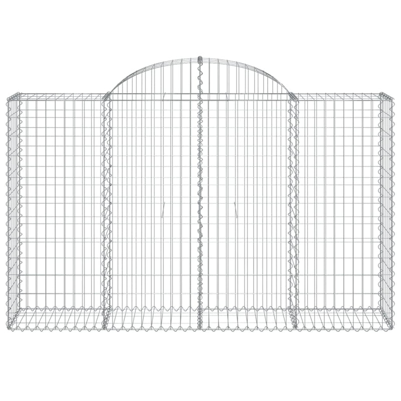 Load image into Gallery viewer, Vidaxl schanskorf gewelfd 200x50x120 140 cm gegalvaniseerd ijzer
