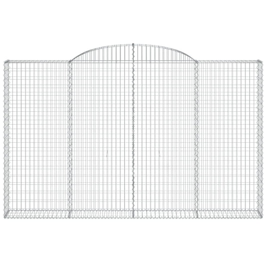 VidaXL Schanskorf gewelfd 300x30x180 200 cm gegalvaniseerd ijzer