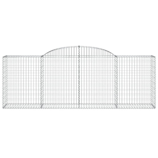 VidaXL Schanskorf gewelfd 300x50x100 120 cm gegalvaniseerd ijzer