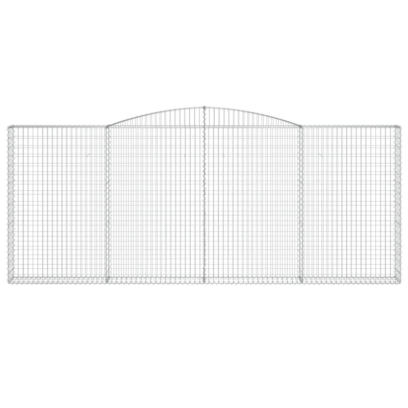 Load image into Gallery viewer, VidaXL Schanskorf gewelfd 400x30x160 180 cm gegalvaniseerd ijzer
