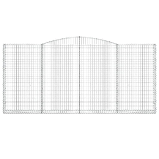 VidaXL Schanskorf gewelfd 400x30x180 200 cm gegalvaniseerd ijzer