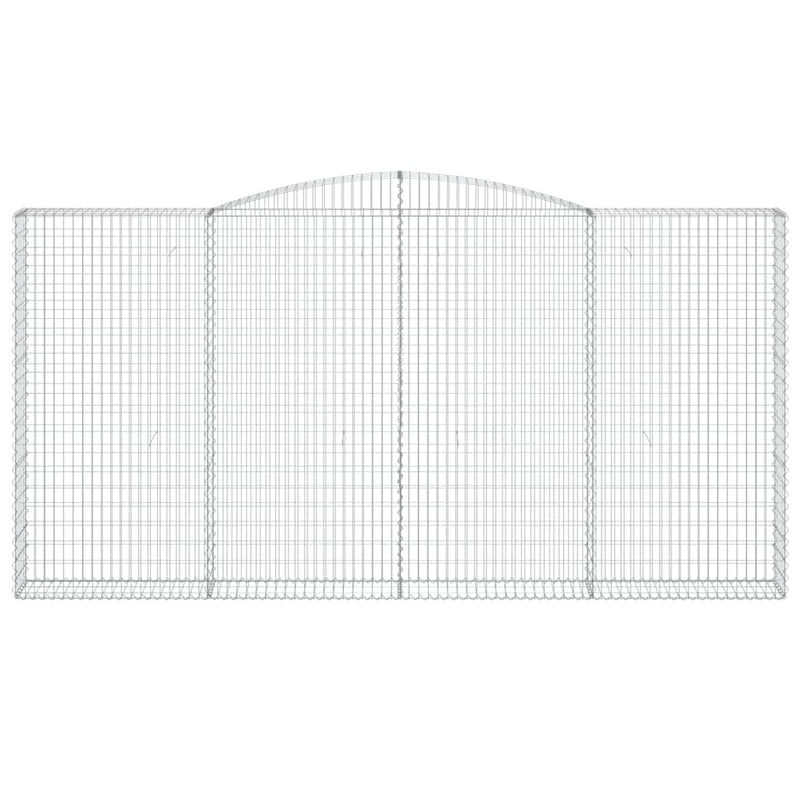 Load image into Gallery viewer, VidaXL Schanskorf gewelfd 400x30x200 220 cm gegalvaniseerd ijzer
