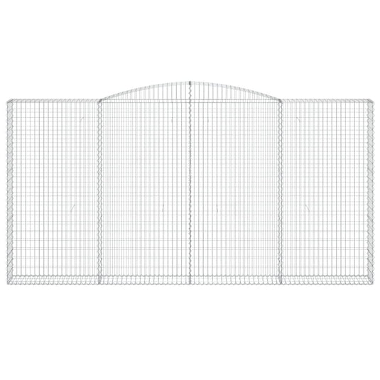 VidaXL Schanskorf gewelfd 400x30x200 220 cm gegalvaniseerd ijzer