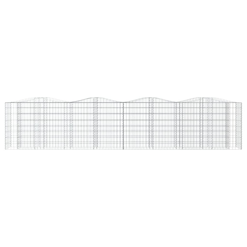 Load image into Gallery viewer, VidaXL Schanskorf gewelfd verhoogd 400x50x100 cm gegalvaniseerd ijzer
