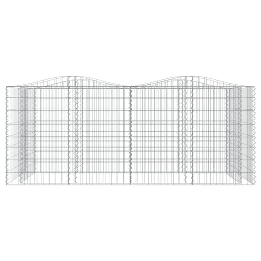 VidaXL Schanskorf gewelfd verhoogd 200x100x100 cm gegalvaniseerd ijzer