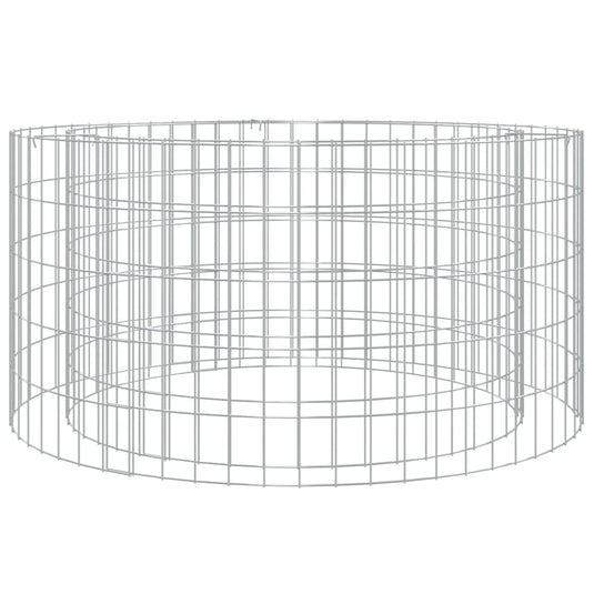 Vidaxl schanskorf vuurplaats ø 100 cm gegalvaniseerd ijzer