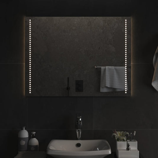 Vidaxl badkamerspiegel led 60x80 cm