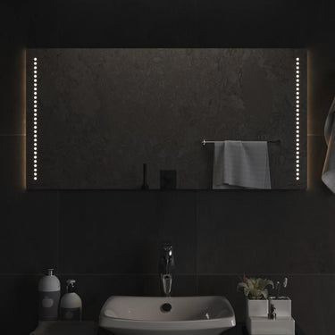 Vidaxl badkamerspiegel led 50x100 cm