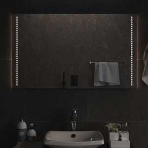 Vidaxl badkamerspiegel led 60x100 cm