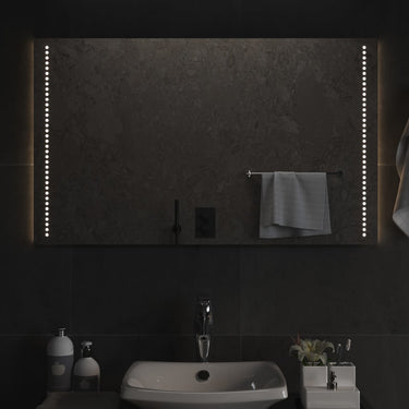 Vidaxl badkamerspiegel led 60x100 cm