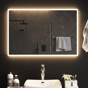 Vidaxl badkamerspiegel led 60x90 cm