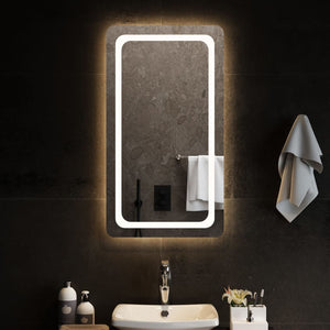Vidaxl badkamerspiegel led 50x90 cm