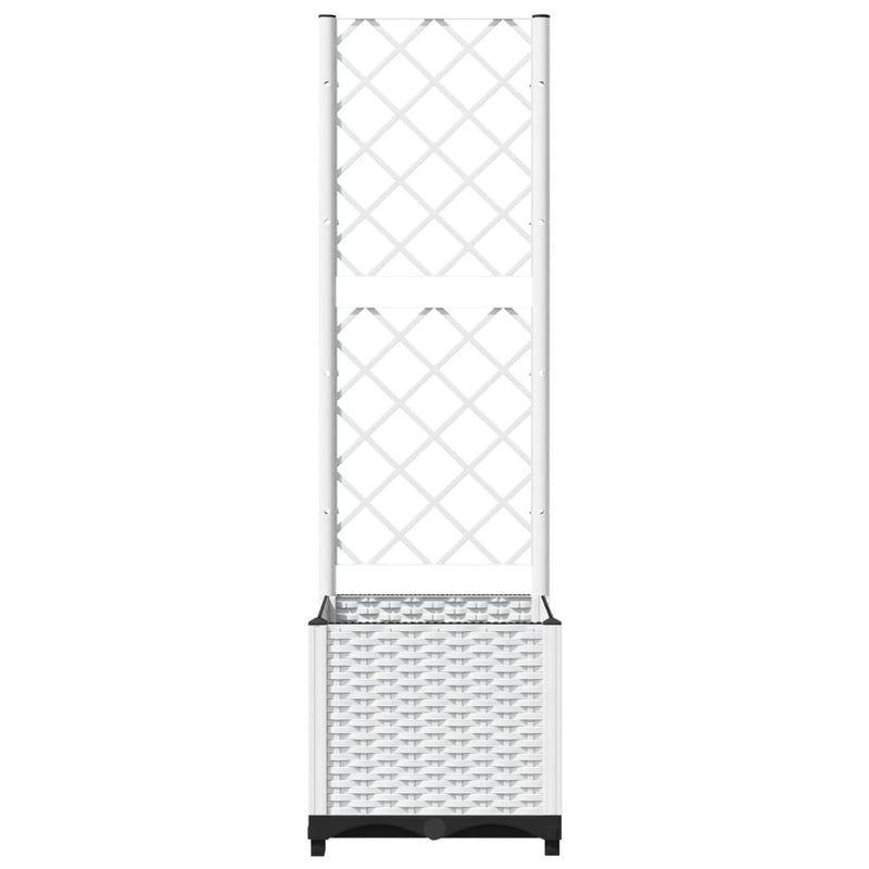 Load image into Gallery viewer, Vidaxl plantenbak met latwerk 40x40x136 cm polypropeen
