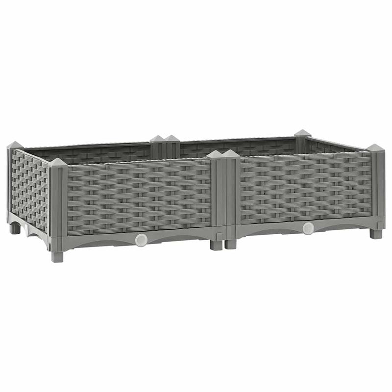Load image into Gallery viewer, Vidaxl plantenbak verhoogd 80x40x23 cm polypropeen
